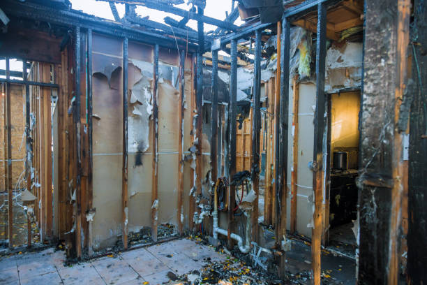 Professional Fire Damage Removal technician working in Mashpee Neck, MA